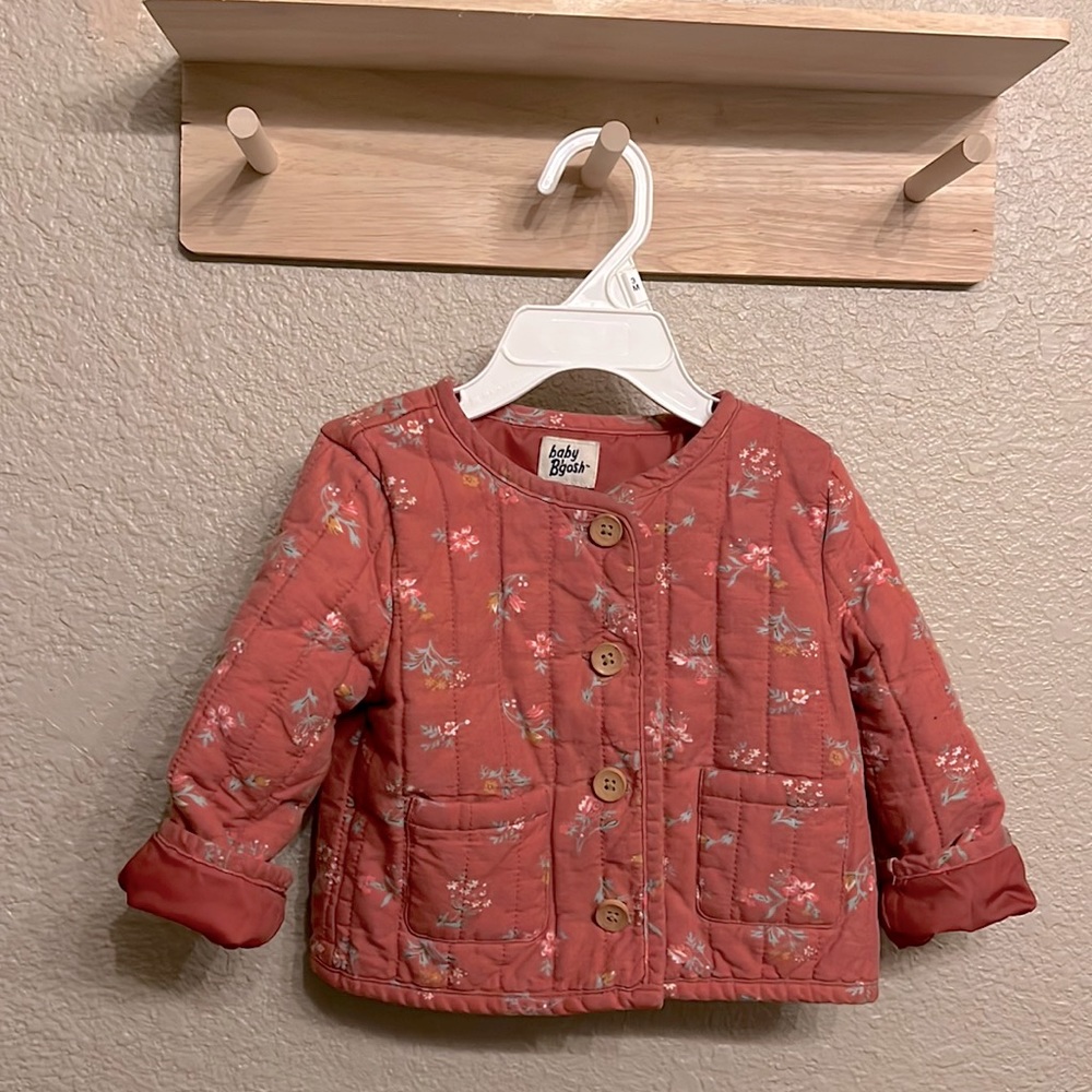 Baby B’gosh quilted floral jacket in pink